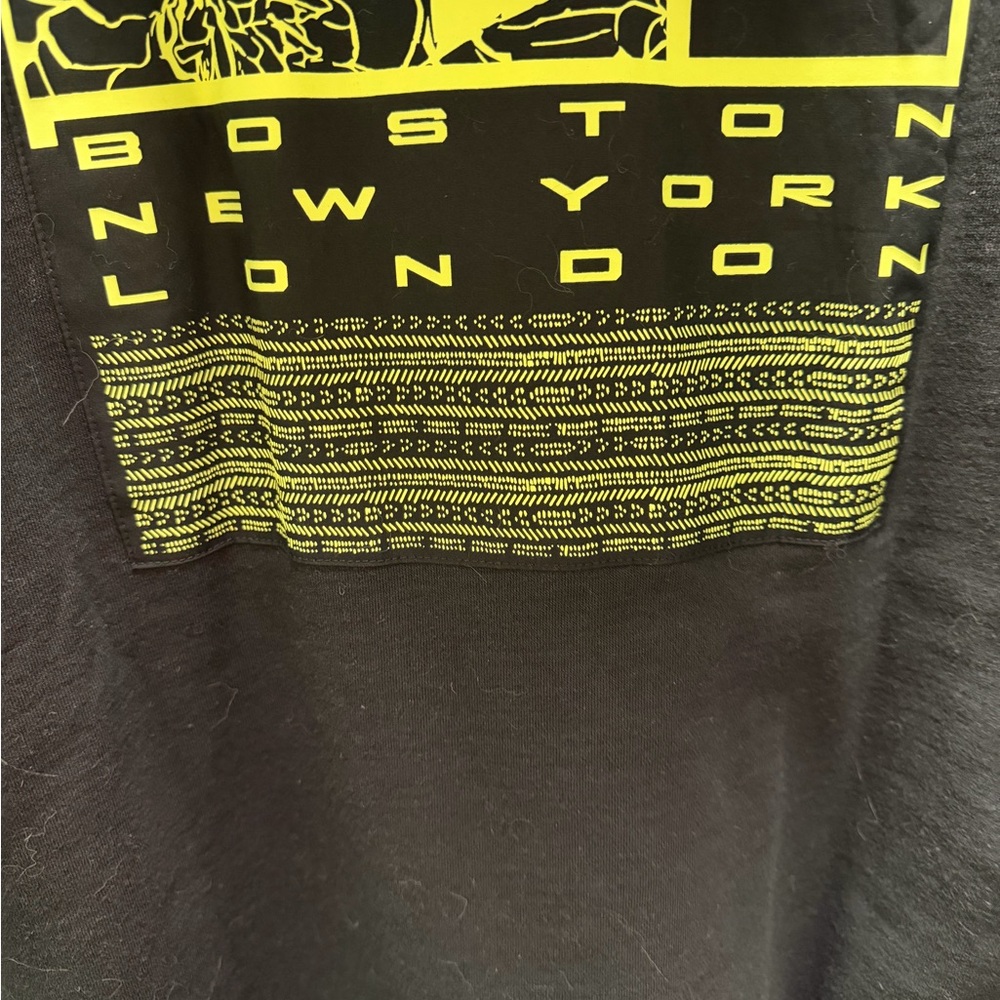 Black and Yellow Graphic T-Shirt